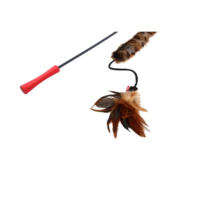 Gigwi Varilla Feather Teaser Cola de Felpa para Gatos