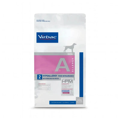 Virbac HPM Hypoallergy Food Intolerance 3 kg saco vista frontal