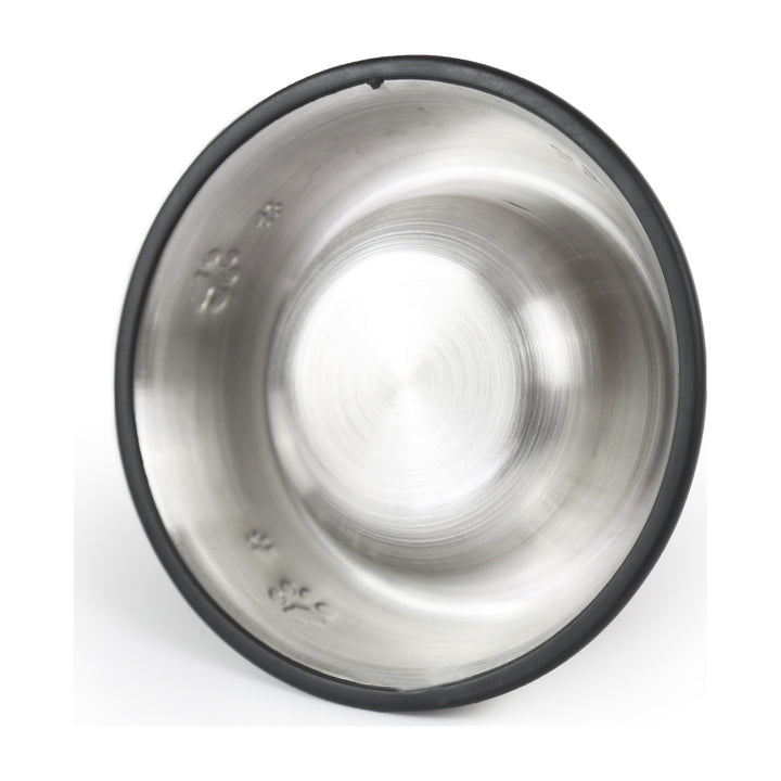 BRNX plato de acero inoxidable talla XXXL con base antideslizante y huellas grabadas, vista 2