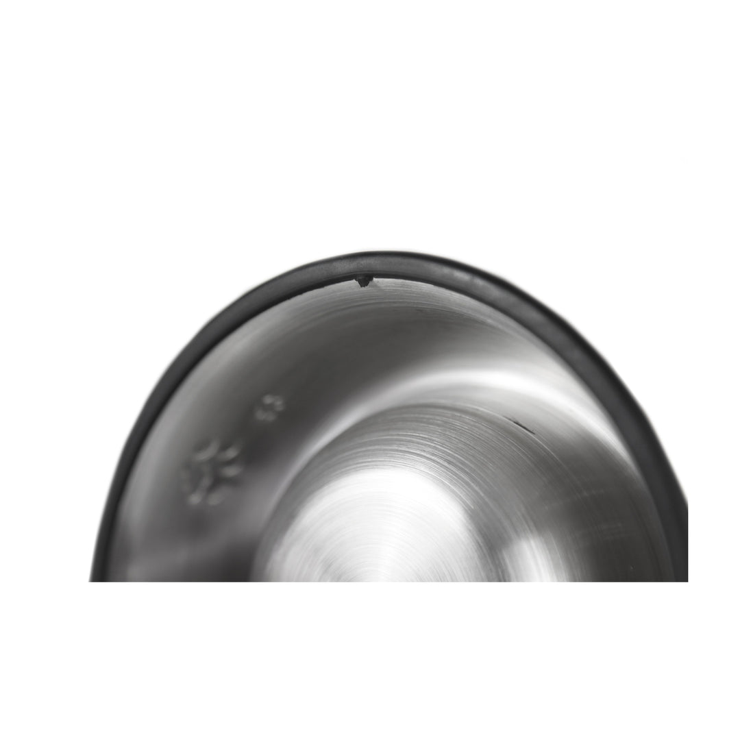 BRNX plato de acero inoxidable talla XXXL con base antideslizante y huellas grabadas, vista 4
