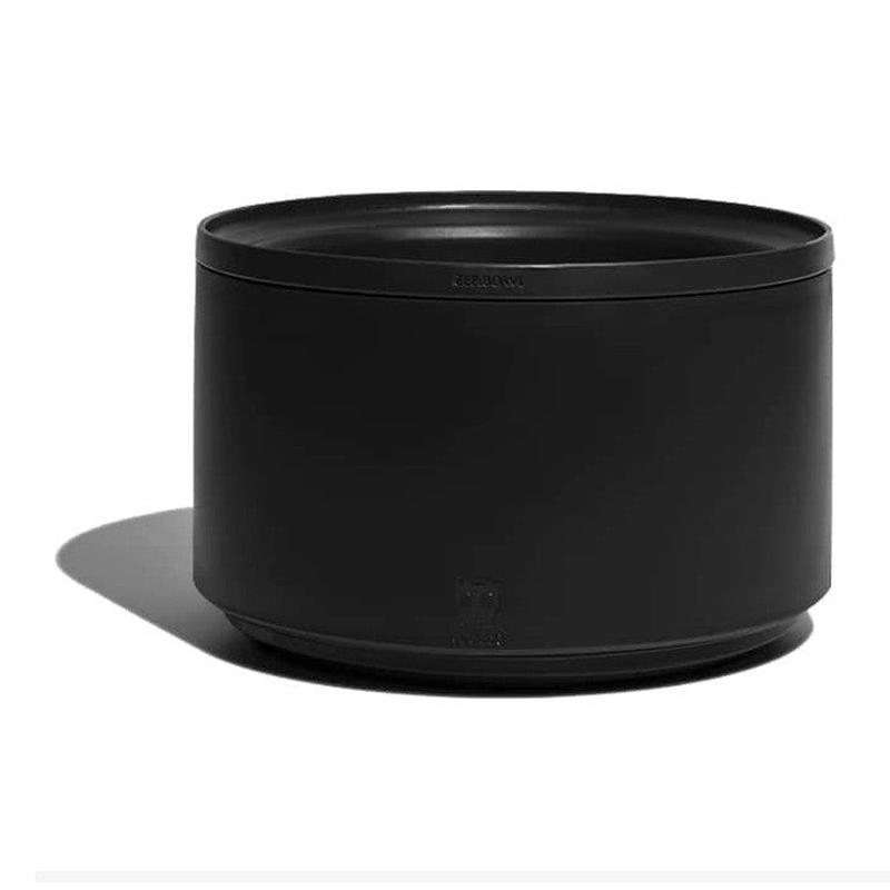 Zee Dog Bowl plato ajustable Gotham negro para perro vista frontal