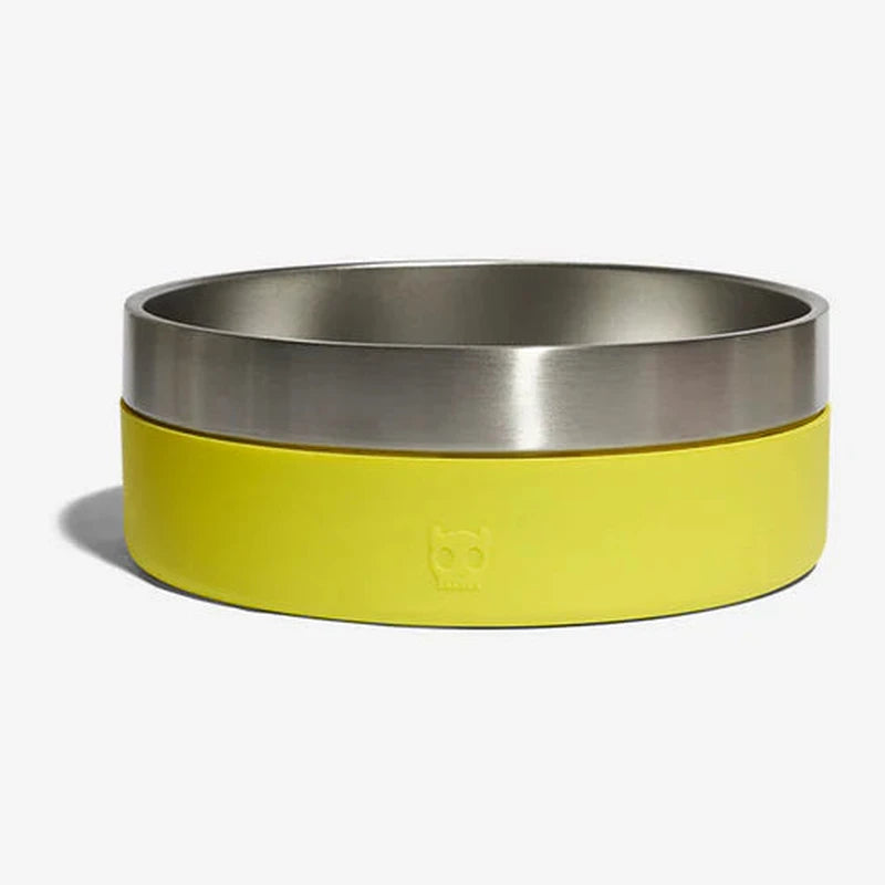 Zee Dog Tuff Bowl lime green verde limón 1.2 litros plato para perro vista frontal
