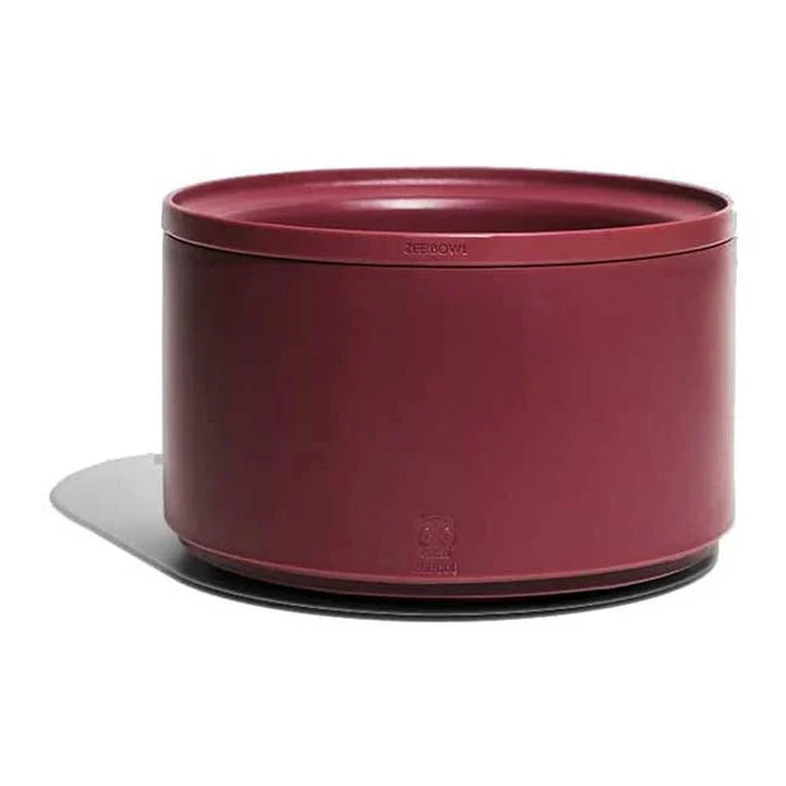 Zee Dog Bowl plato ajustable Bordeau burdeos para perro vista frontal