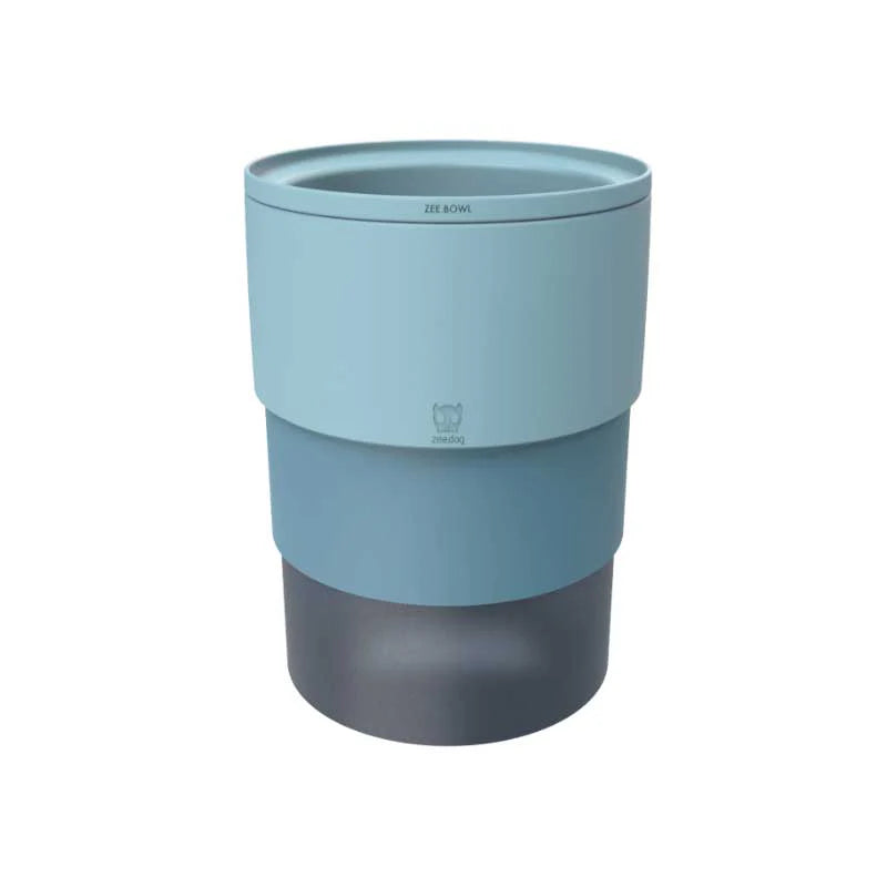 Zee Dog Bowl Perro Plato Ajustable Soft Blue